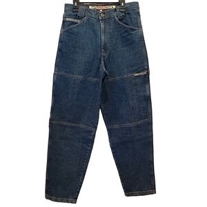 Avirex USA Classic Dungaree Denim Jeans Mens W32 Straight Baggy Y2K Utility EUC!